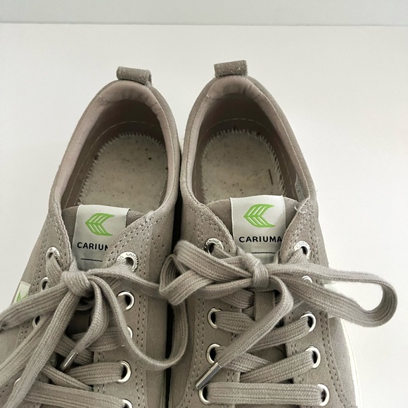 Cariuma OCA Low Brazilian Grey / Beige suede sneaker. Women’s size 8.5 - Picture 3 of 6